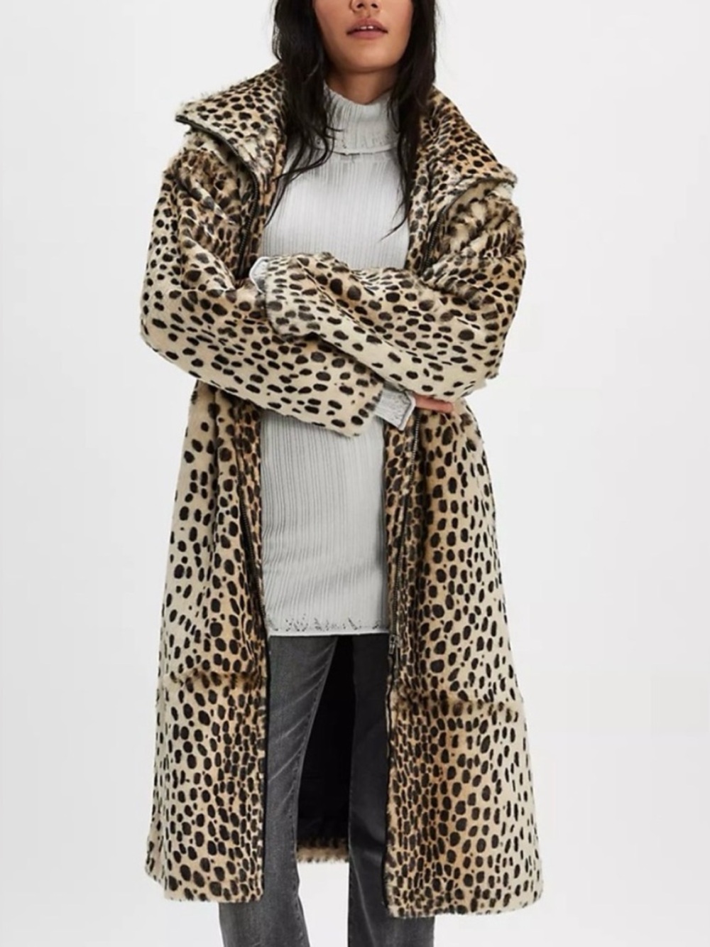 Free People Lana Leopard Duster. NWT. - Picture 3 of 7
